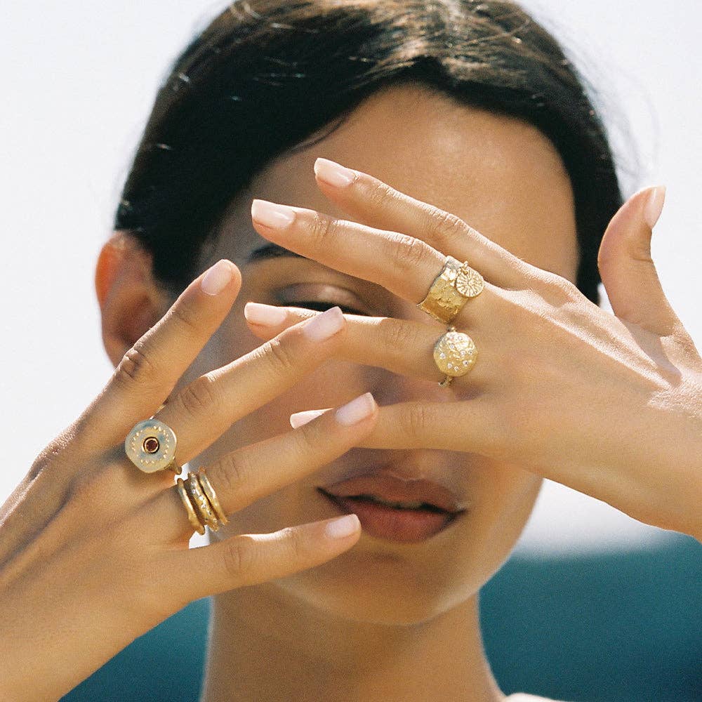 Iris Ring | Jewelry Gold Gift Waterproof