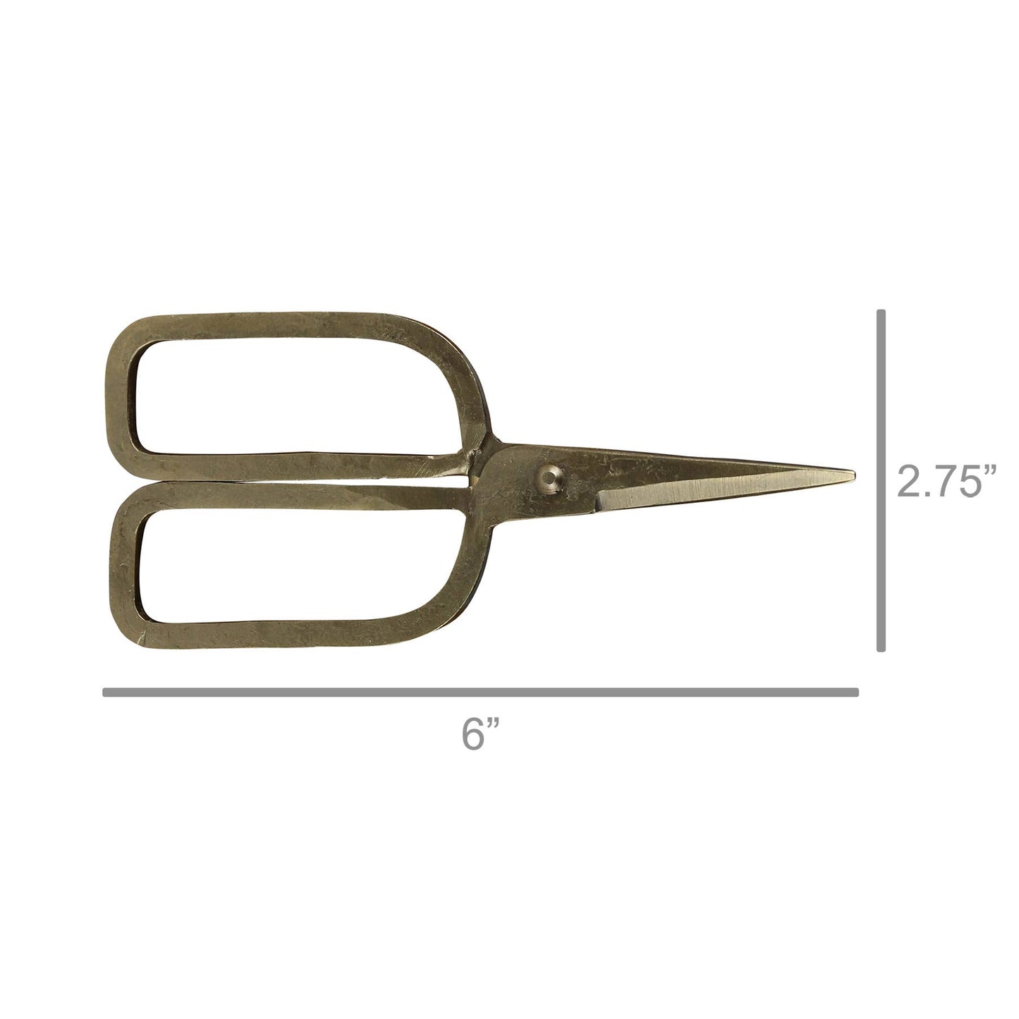 Squared Scissors, Brass