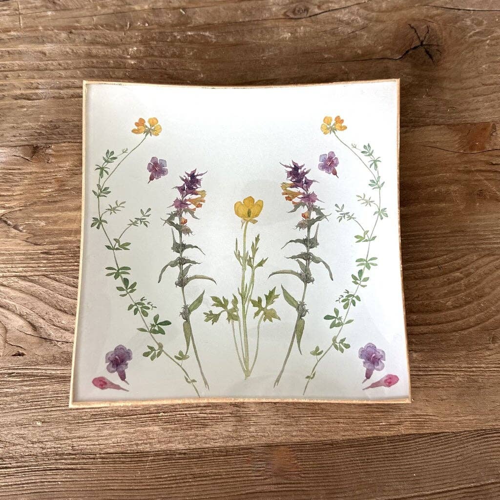Fête des Fleurs Square Plate
