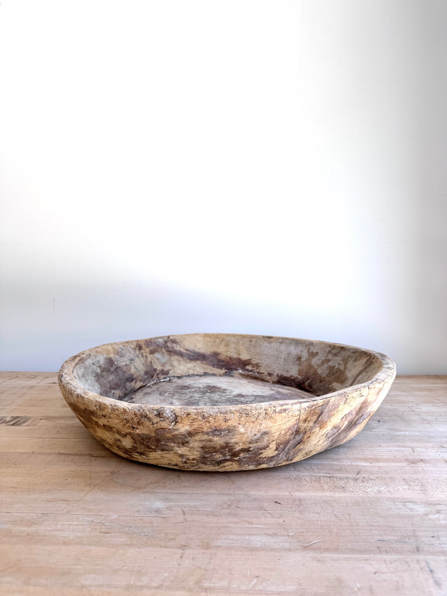 Indian Wooden Parat Bowl.