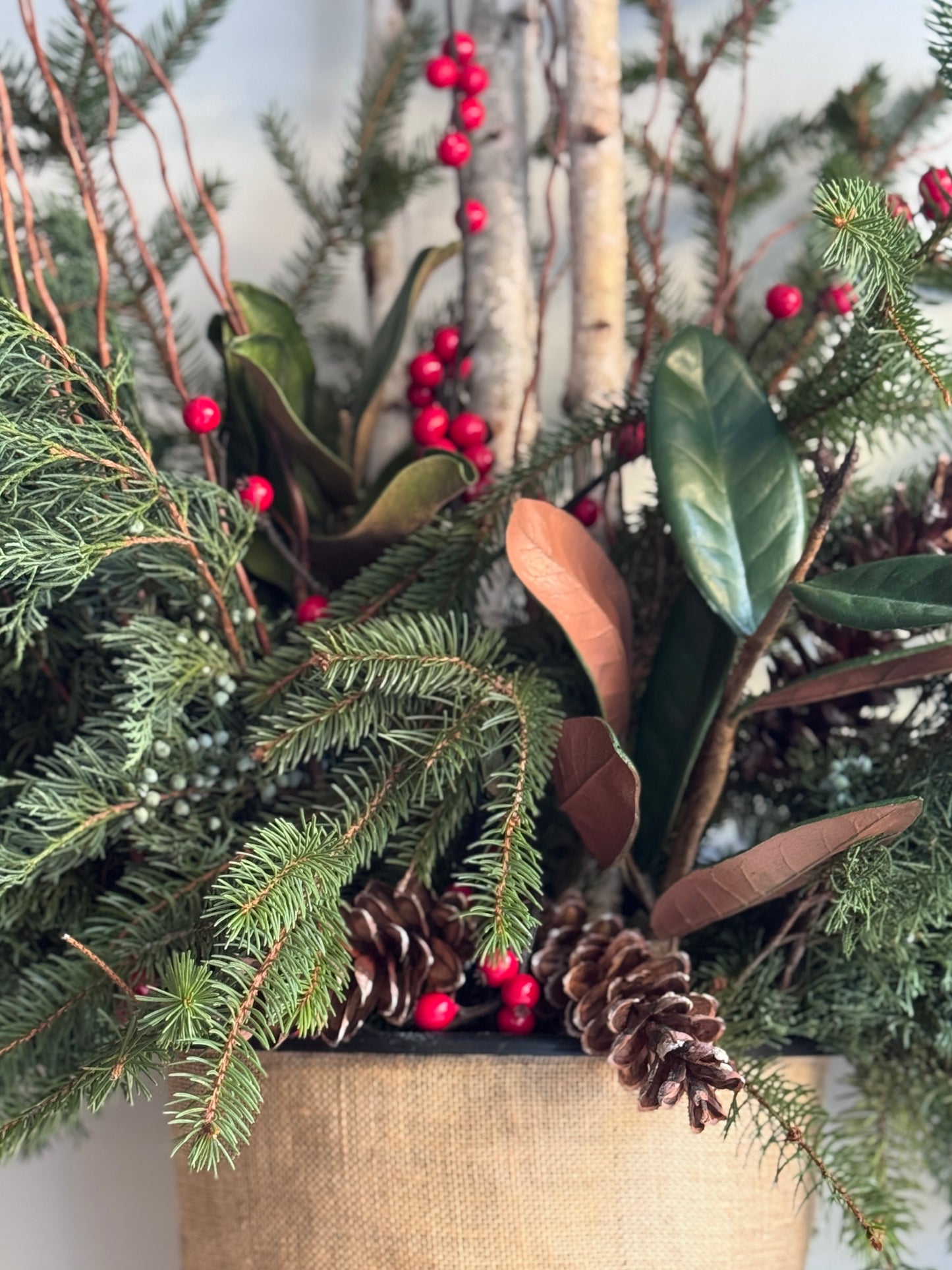 PreOrder Pre-Made Holiday Planter Inserts Tall