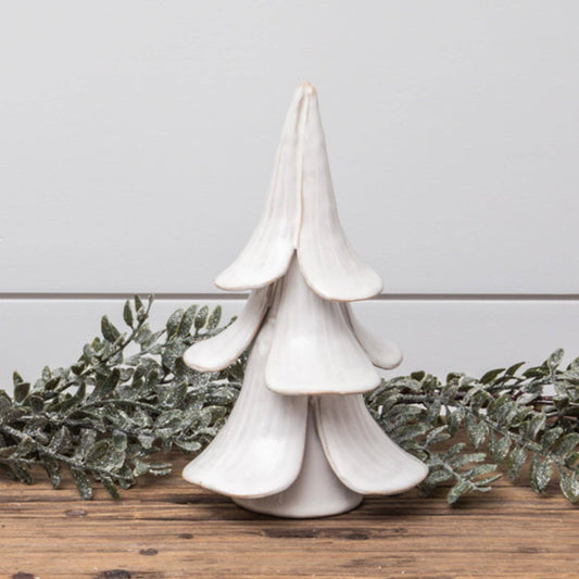 Stoneware Tree - White, Sm