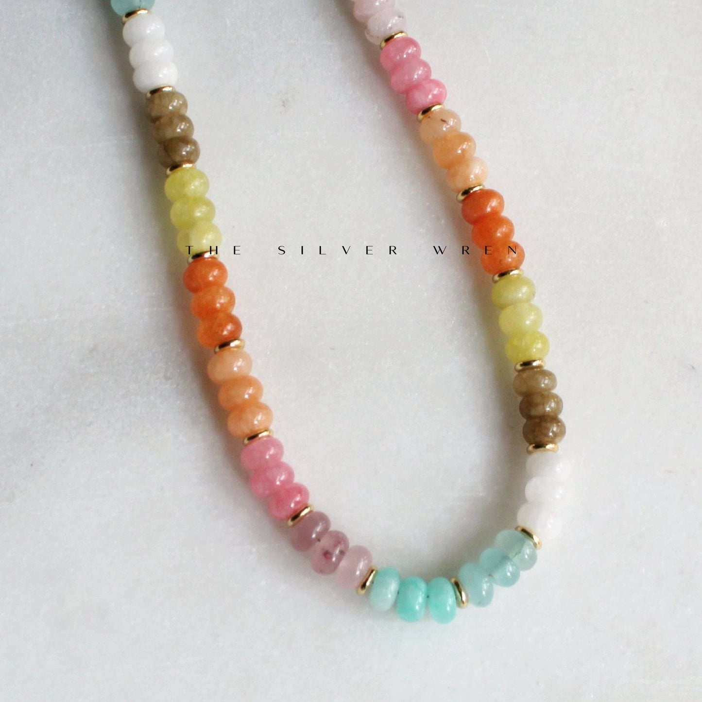 Stone Candy Necklace, Trendy Fashion Summer Jewelry
