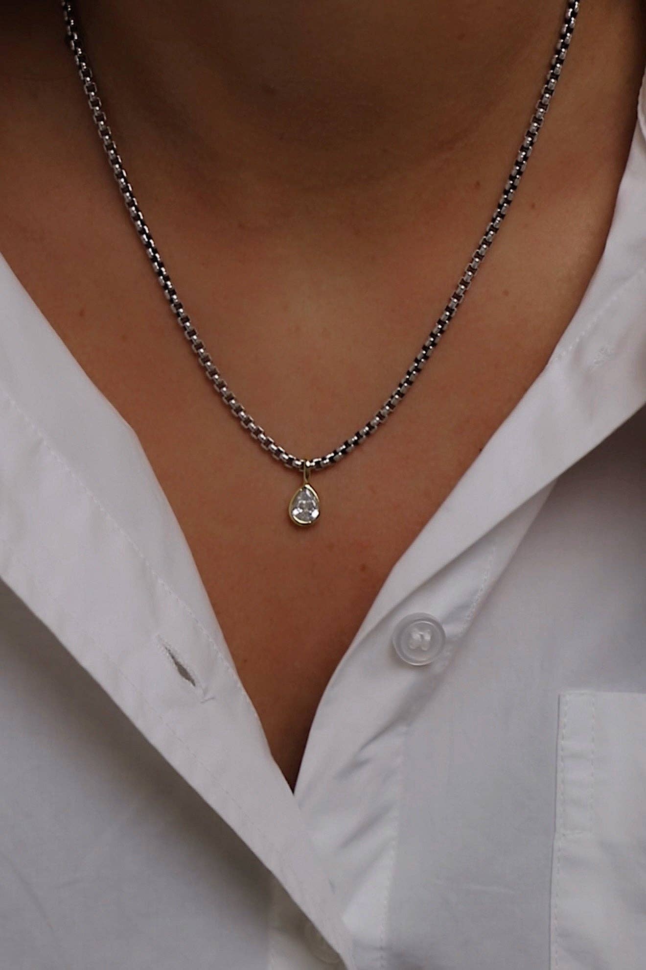 THE SLOANE NECKLACE-MIXED METAL