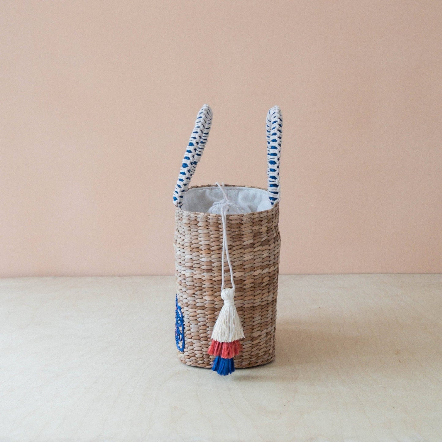 Mini Woven Tote Bag with Embroidered Sardine Can – Artisan Tote | LIKHÂ