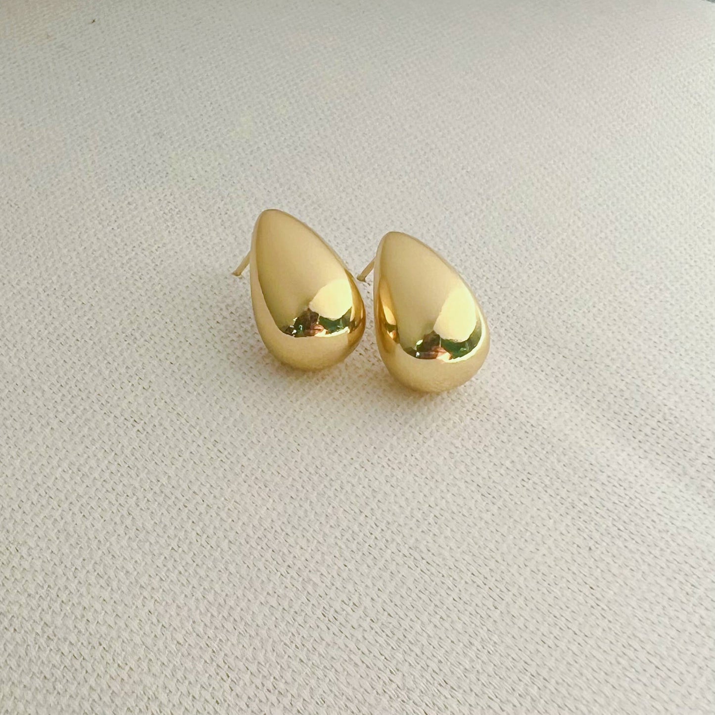 Dome Studs Earrings Gold Filled