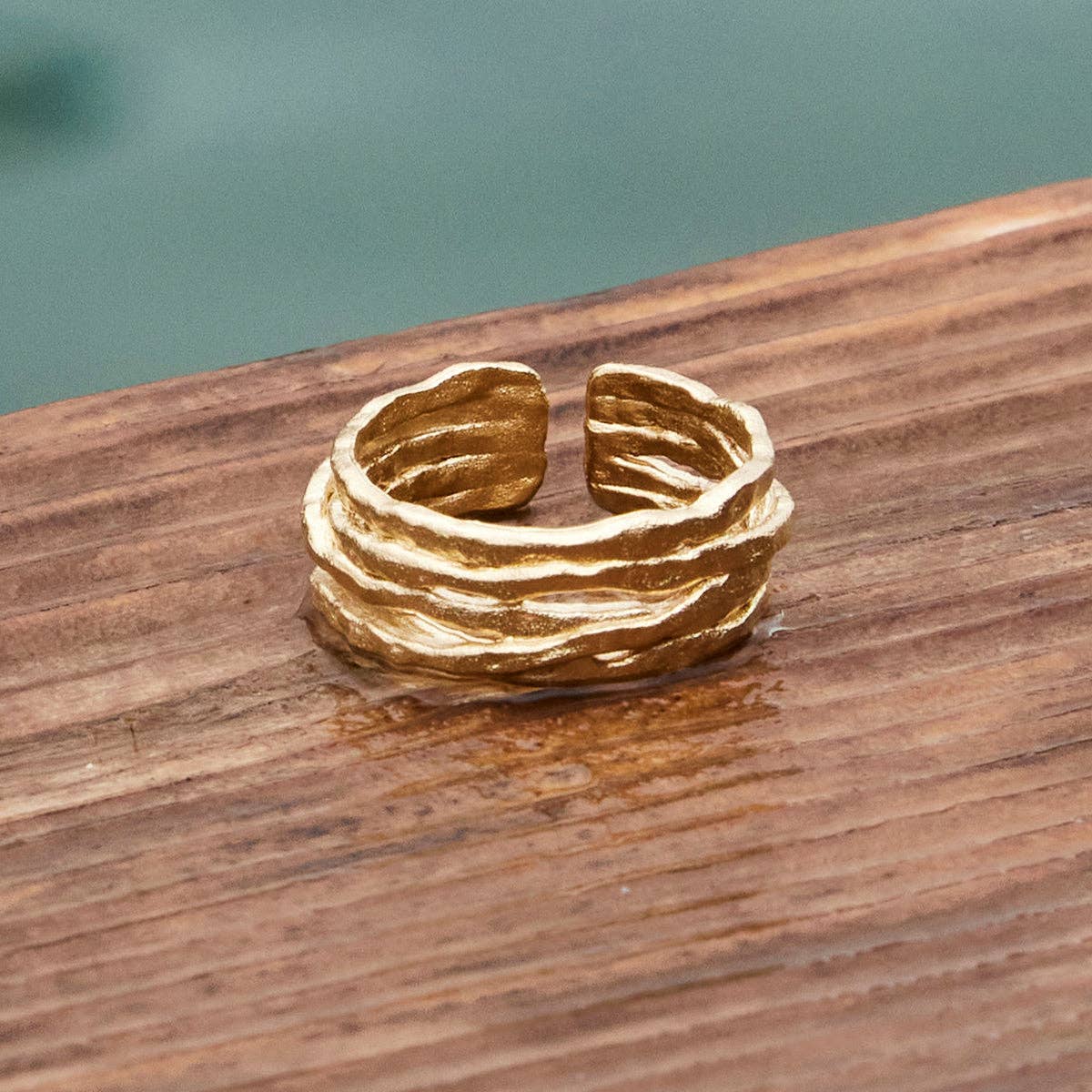Coral Ring | Jewelry Gold Gift Waterproof