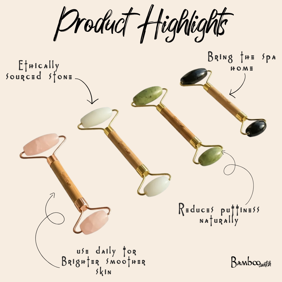 Bamboo Facial Massage Roller | Self Care | Earth Day Best