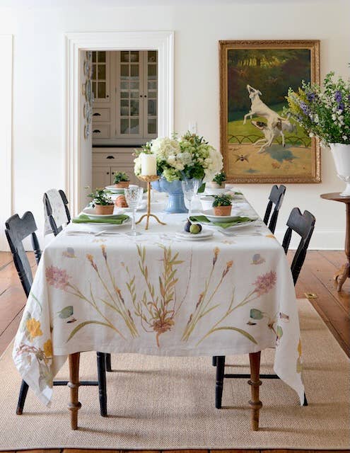 Fête des Fleurs Table Cloth 65" x 120"