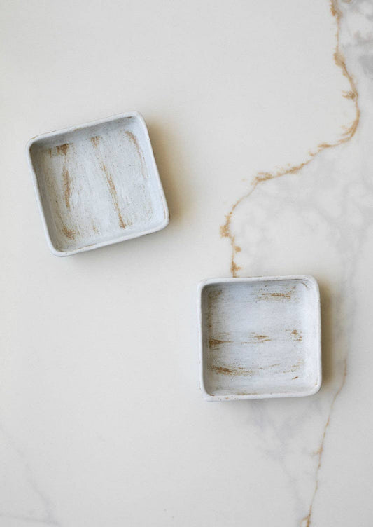 White Square Small Tray