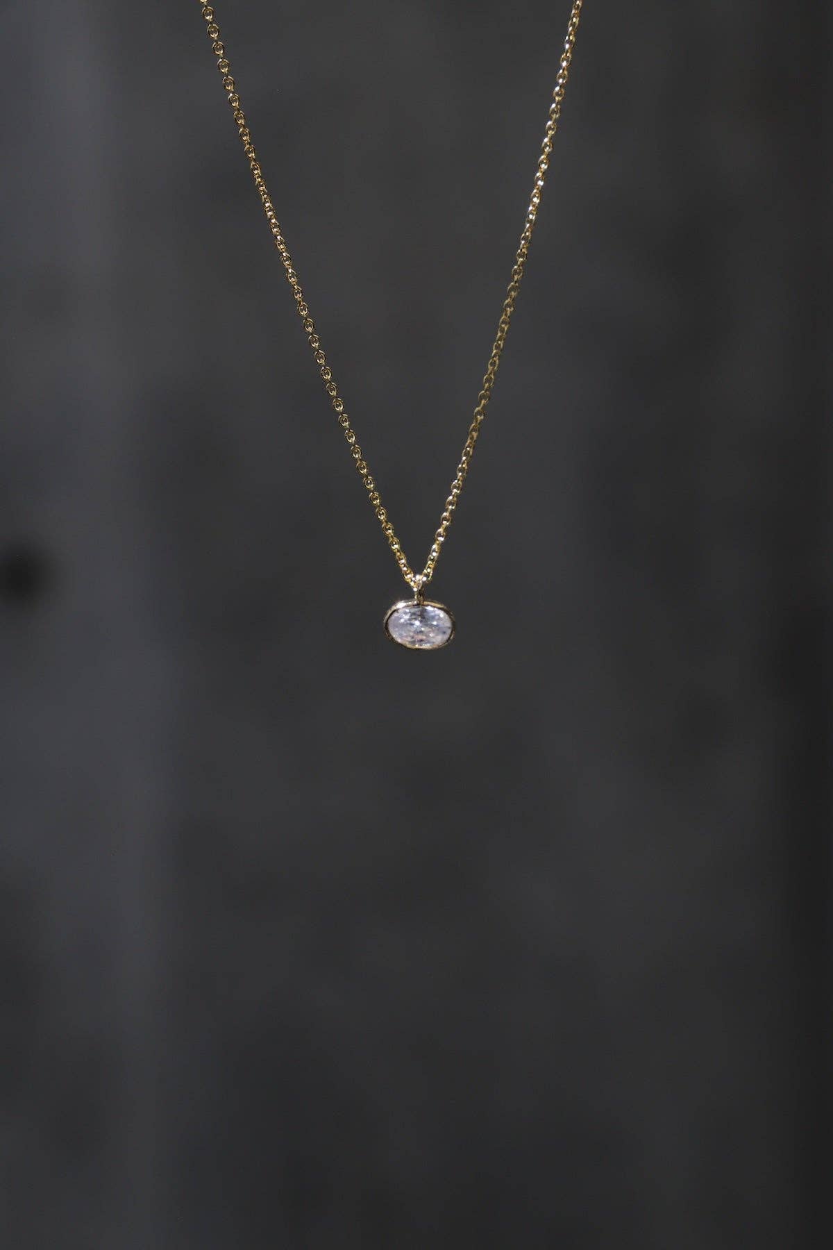 SHAY MICRO BEZEL NECKLACE- GOLD