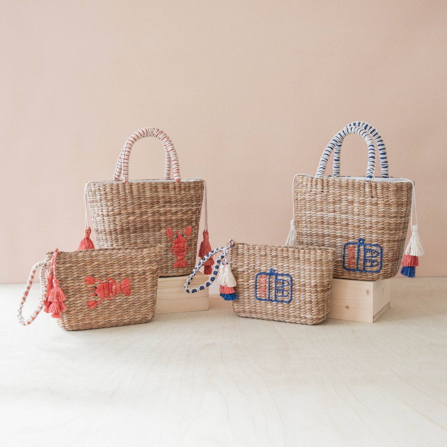 Mini Woven Tote Bag with Embroidered Sardine Can – Artisan Tote | LIKHÂ