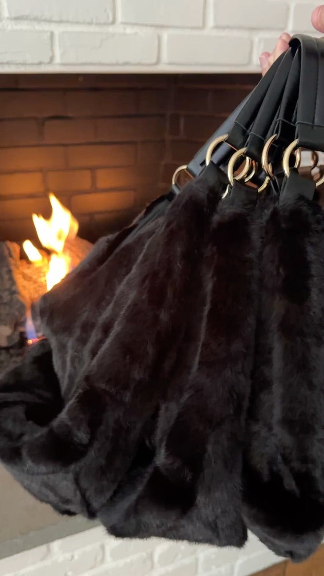 Faux Fur Tote Bag