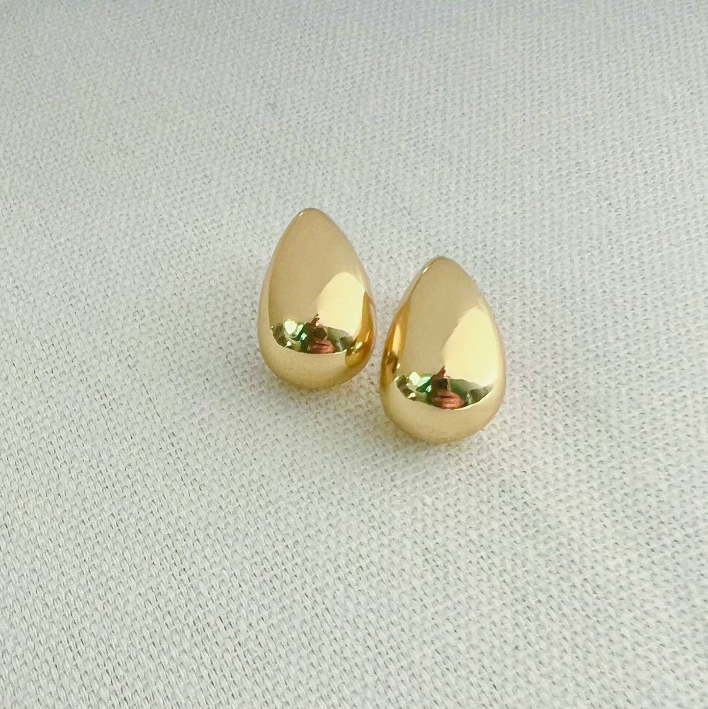 Dome Studs Earrings Gold Filled