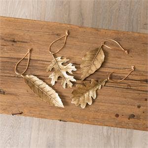 Leaf Ornament - Gold Finish