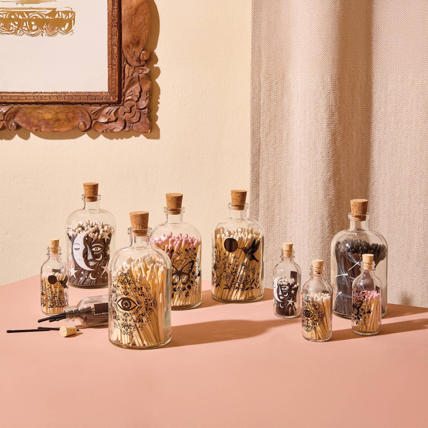 Apothecary Match Bottle, Hummingbird