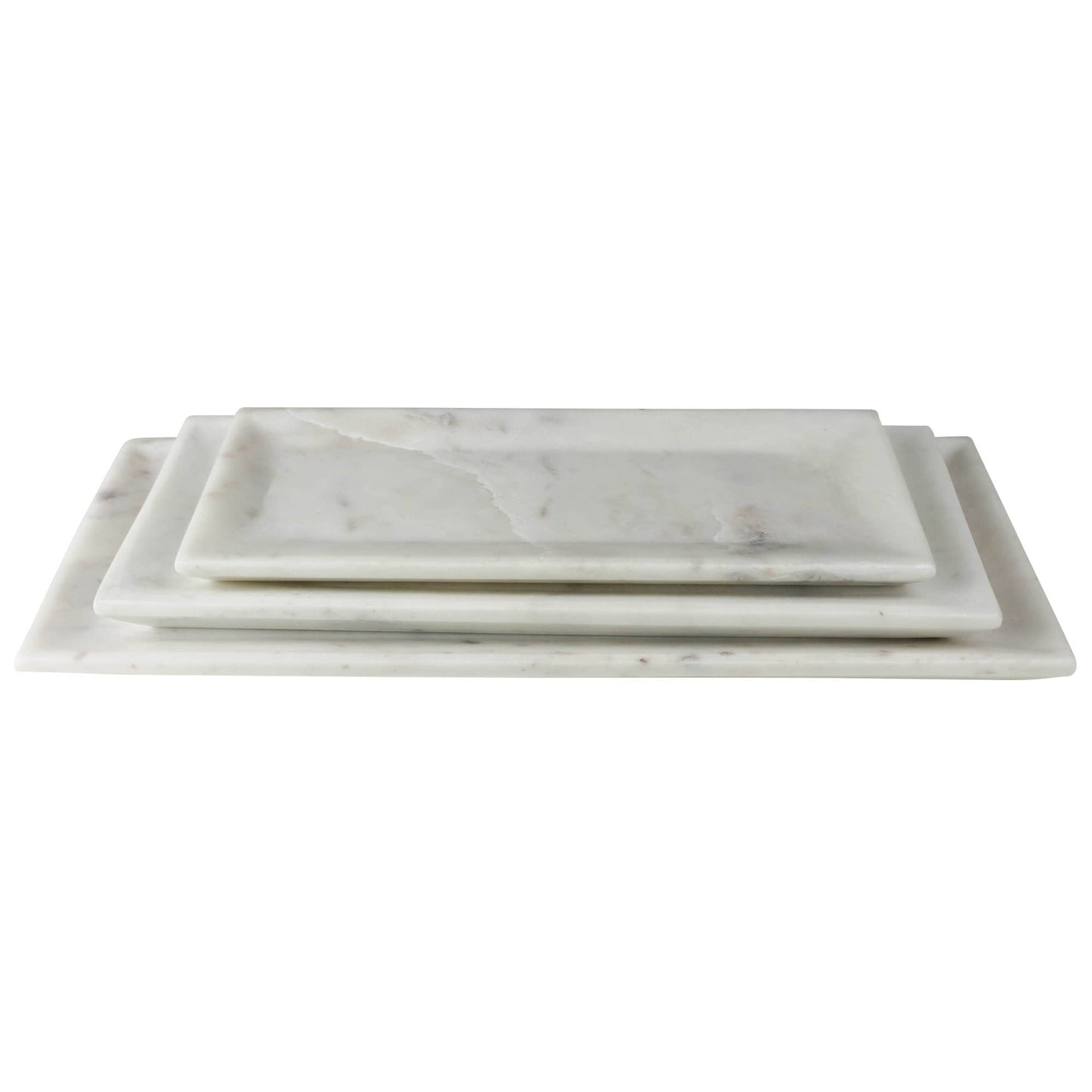 Essex Rectangle Plate, Marble - Med
