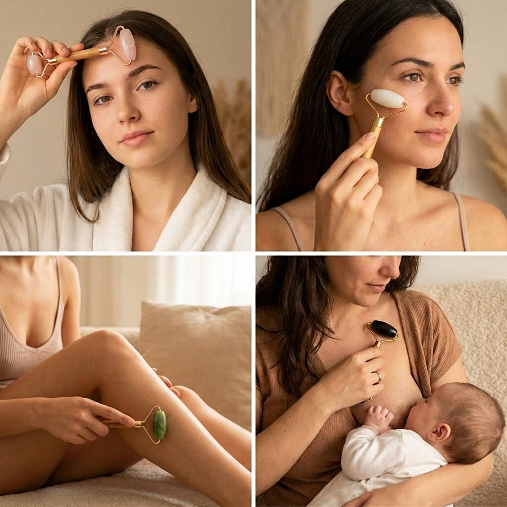 Bamboo Facial Massage Roller | Self Care | Earth Day Best