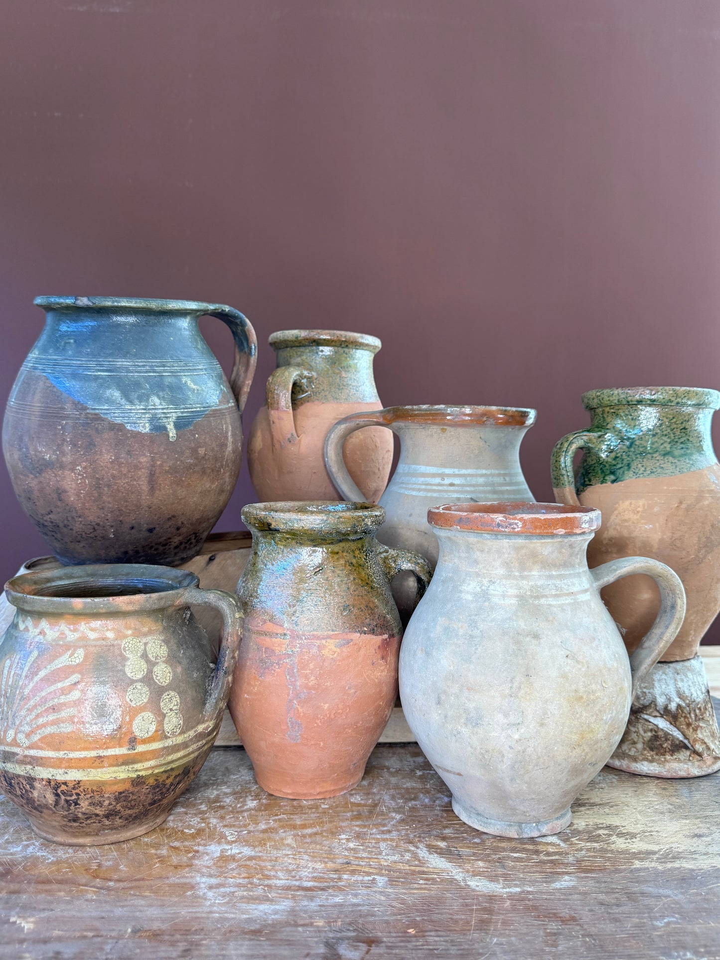 Green-Dipped Terra cotta Vase