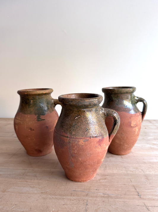 Green-Dipped Terra cotta Vase