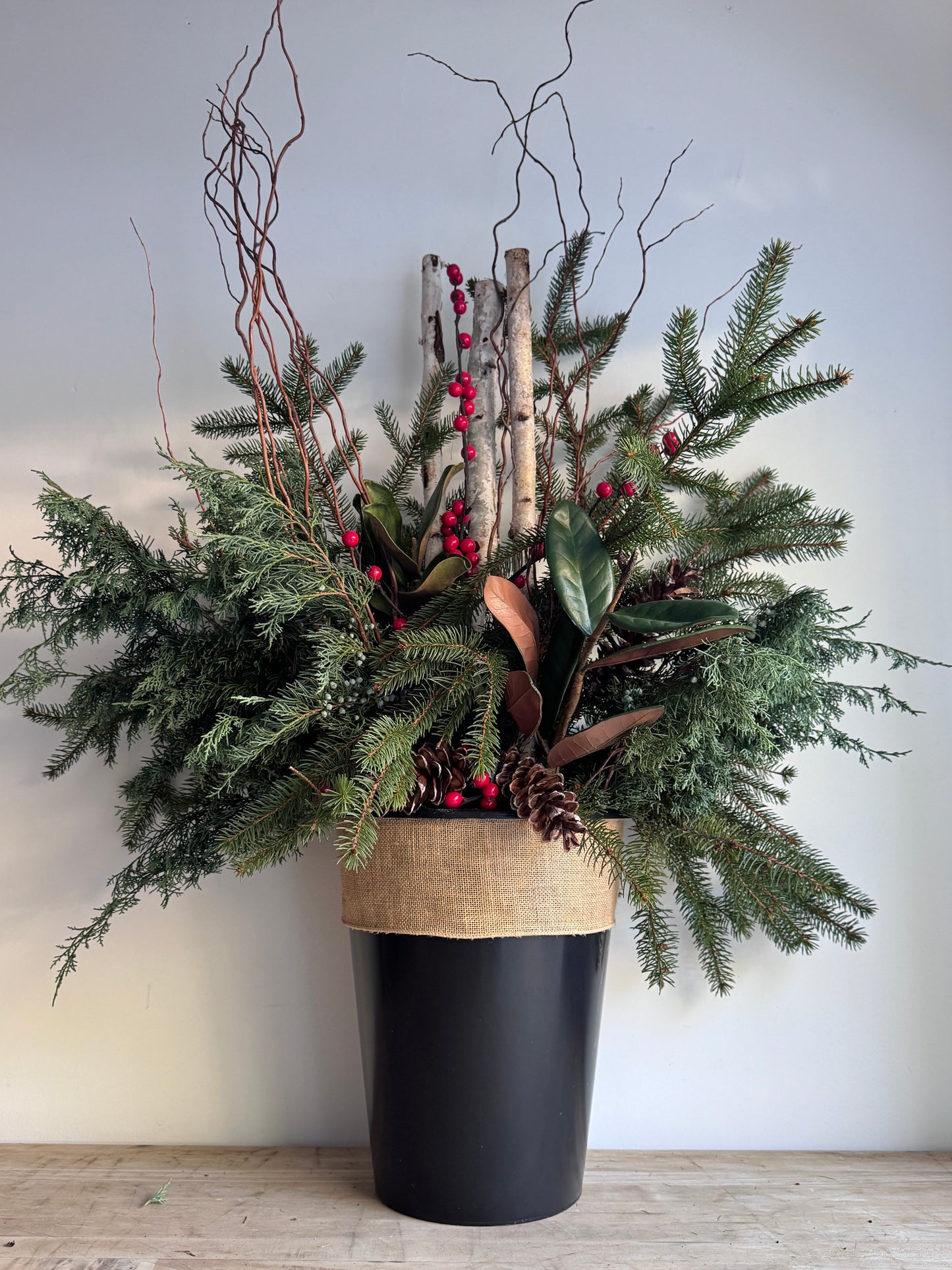 PreOrder Pre-Made Holiday Planter Inserts Tall
