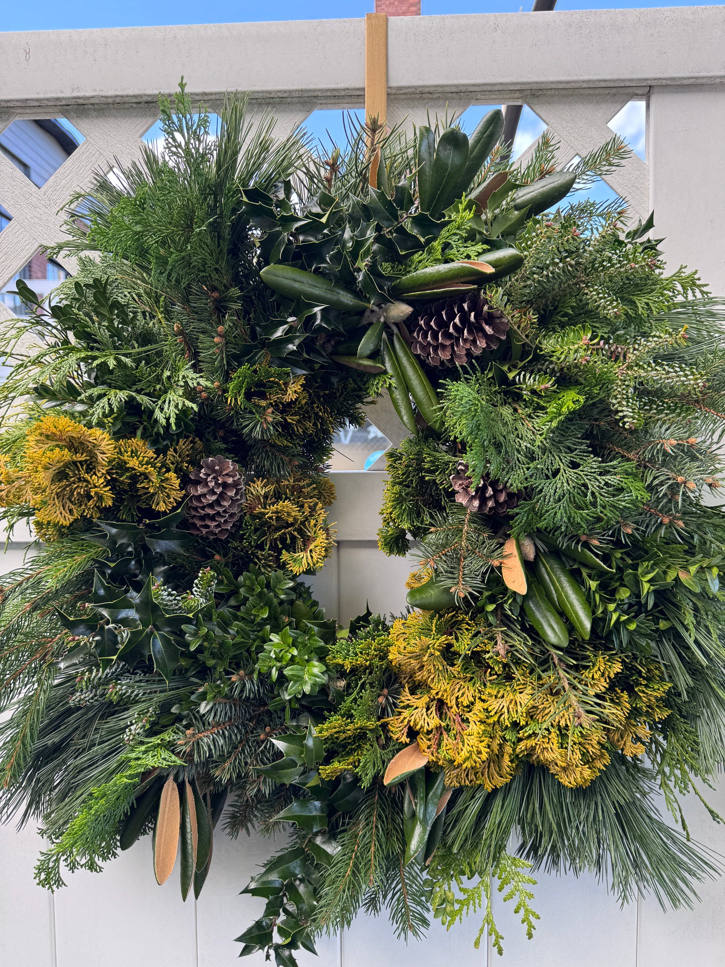 Build Your Own Fresh Green Wreath