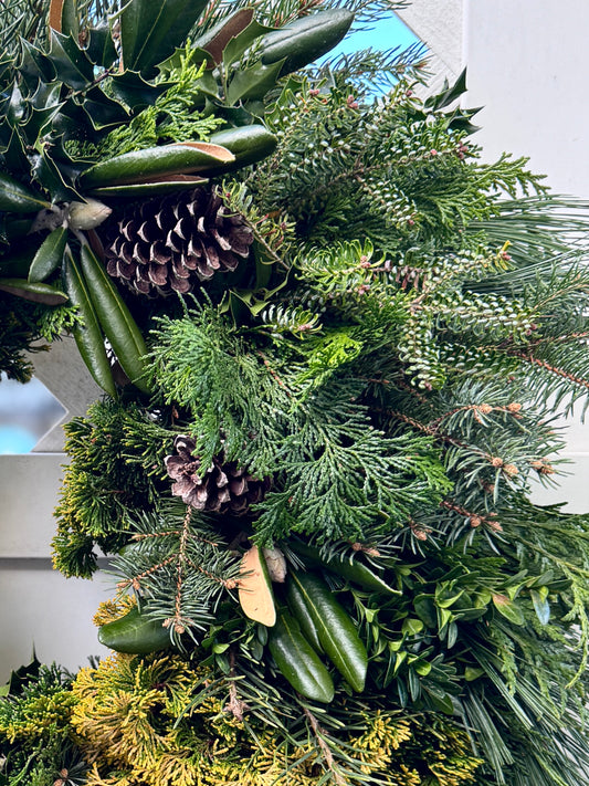 Build Your Own Fresh Green Wreath