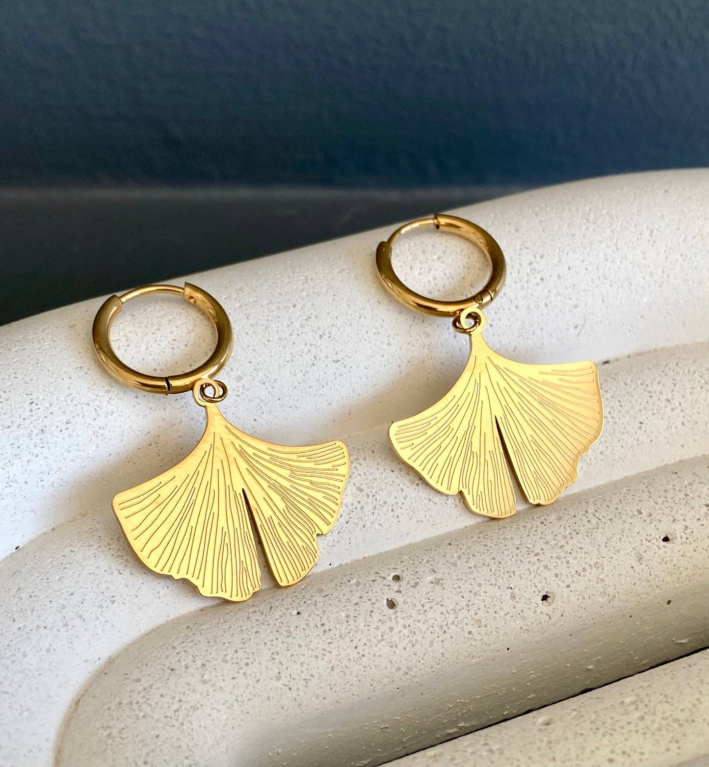 Gingko earrings 2
