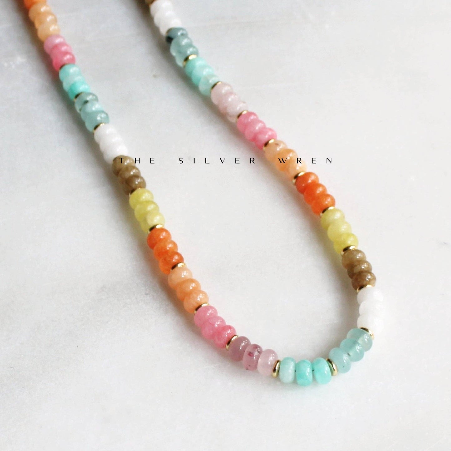 Stone Candy Necklace, Trendy Fashion Summer Jewelry