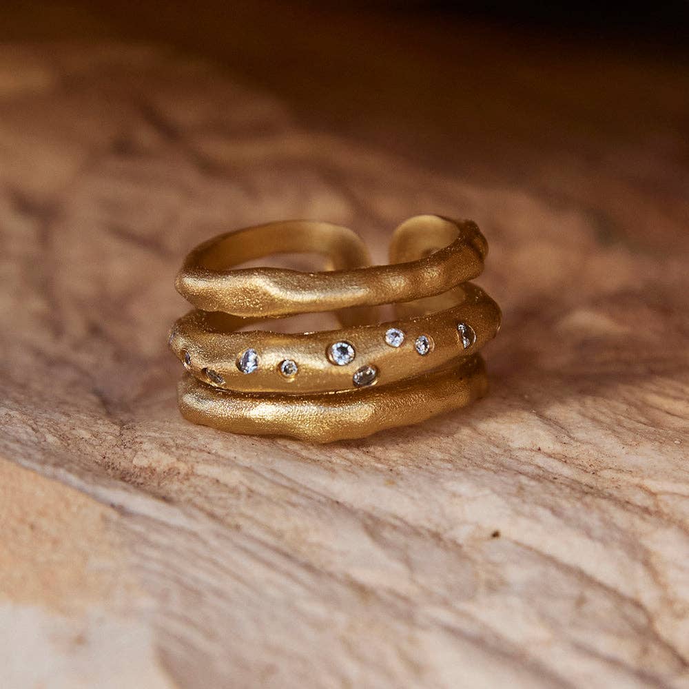 Iris Ring | Jewelry Gold Gift Waterproof