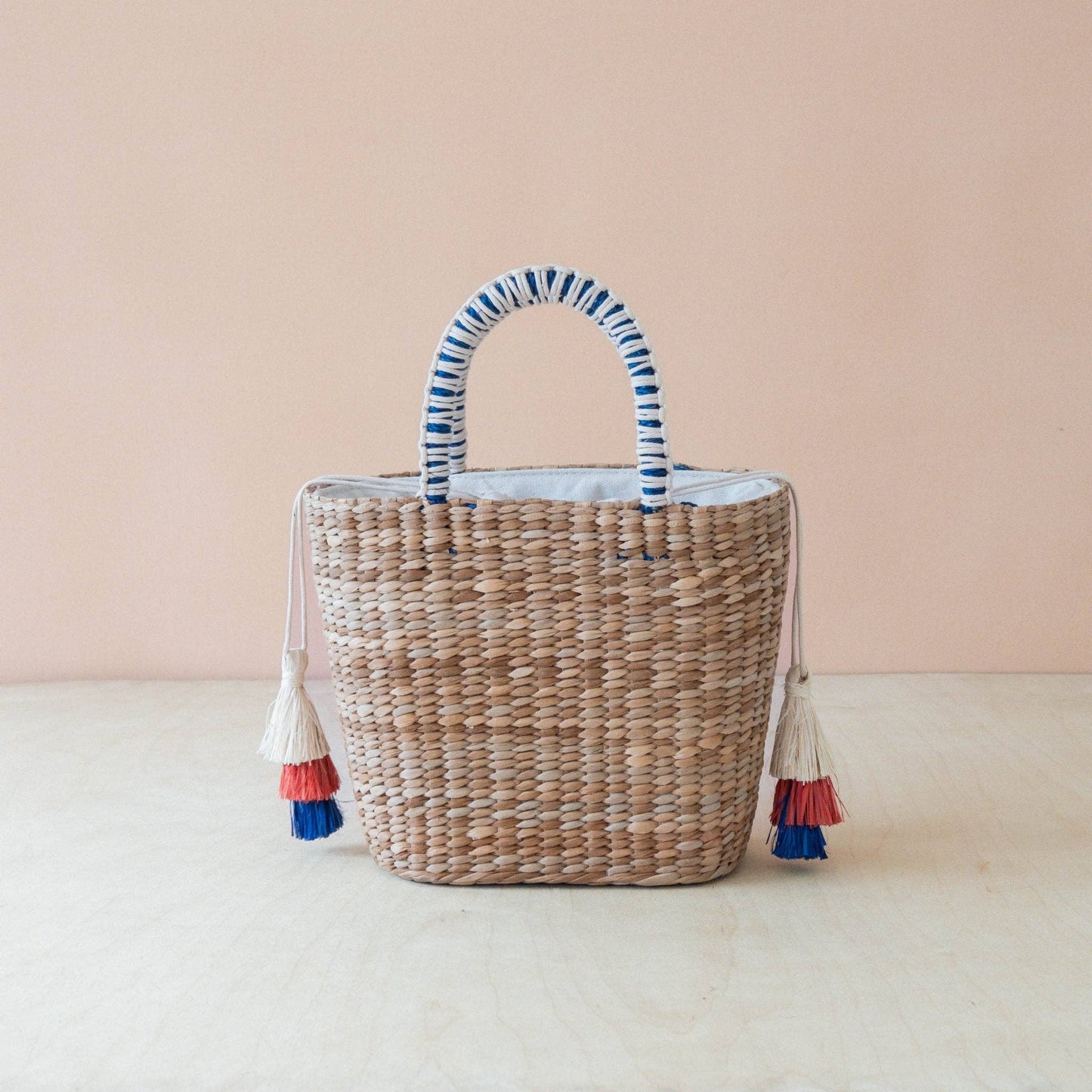 Mini Woven Tote Bag with Embroidered Sardine Can – Artisan Tote | LIKHÂ