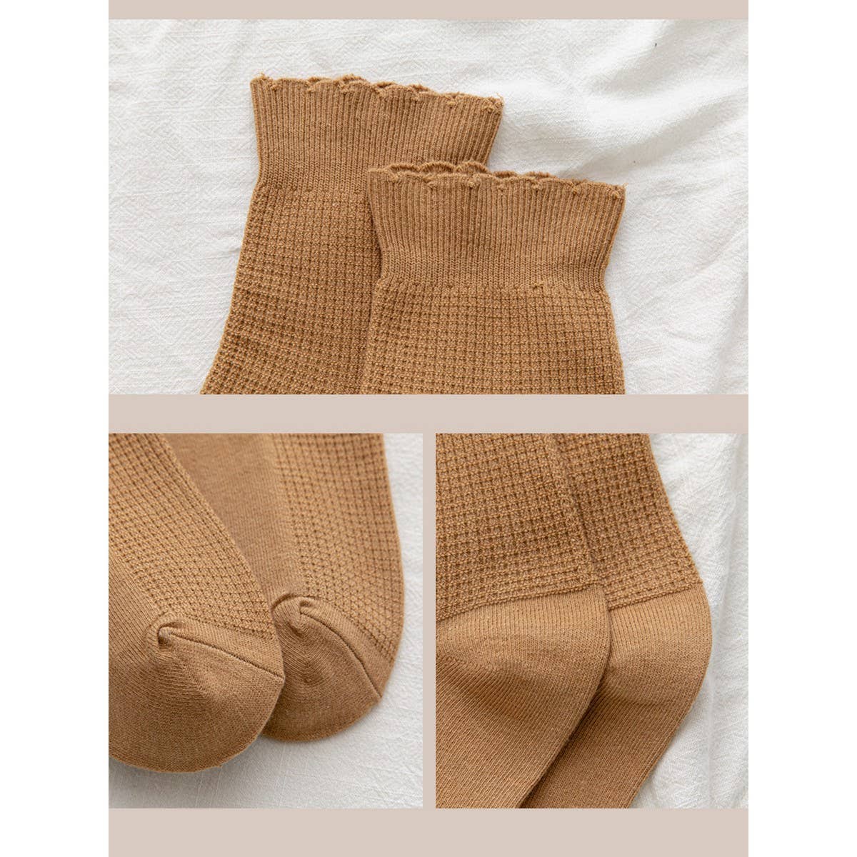 Ruffled Knit Socks for women