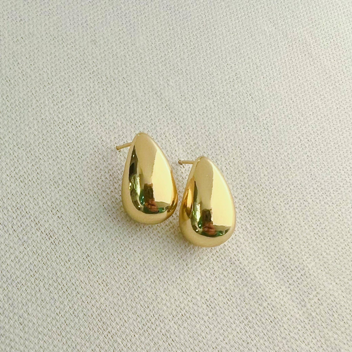 Dome Studs Earrings Gold Filled