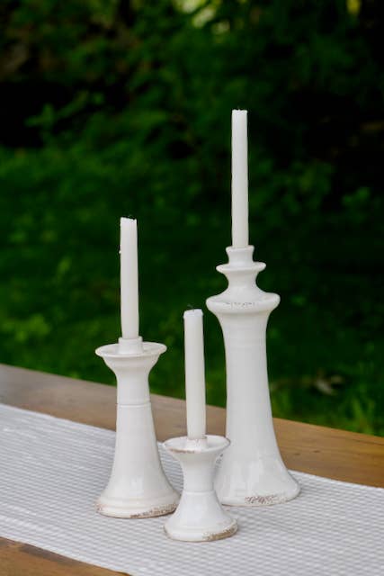 Taza Ceramic Candlesticks