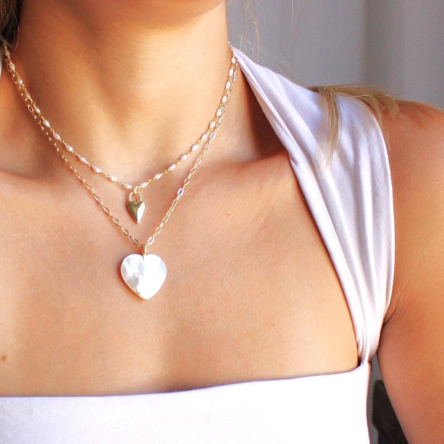 Micah Heart Medallion Necklace